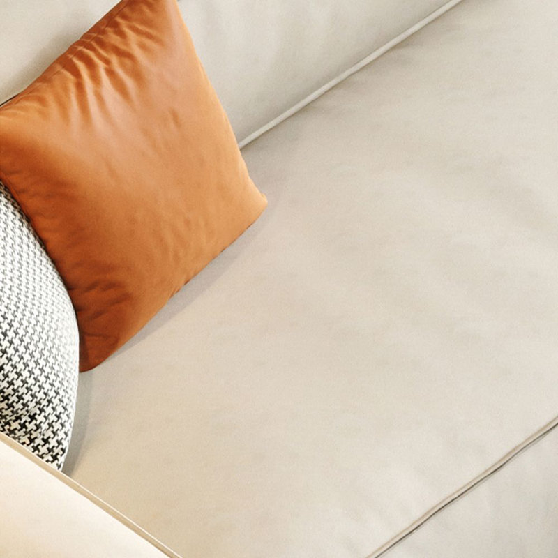 Canapé modulaire blanc en polyester, H 28,35 po x l 110,24 po x P 39,37 po, 4, Blanc