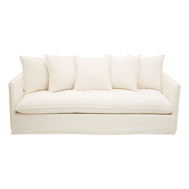 Graceanna 3 Seater Linen Blend Sofa, Cream