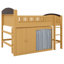 Lit mezzanine avec garde-robe, armoire de rangement-1242013192