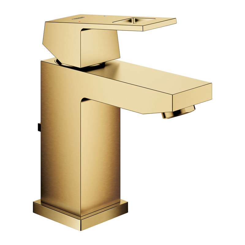 Eurocube® Single Hole Bathroom Faucet, Brushed Cool Sunrise