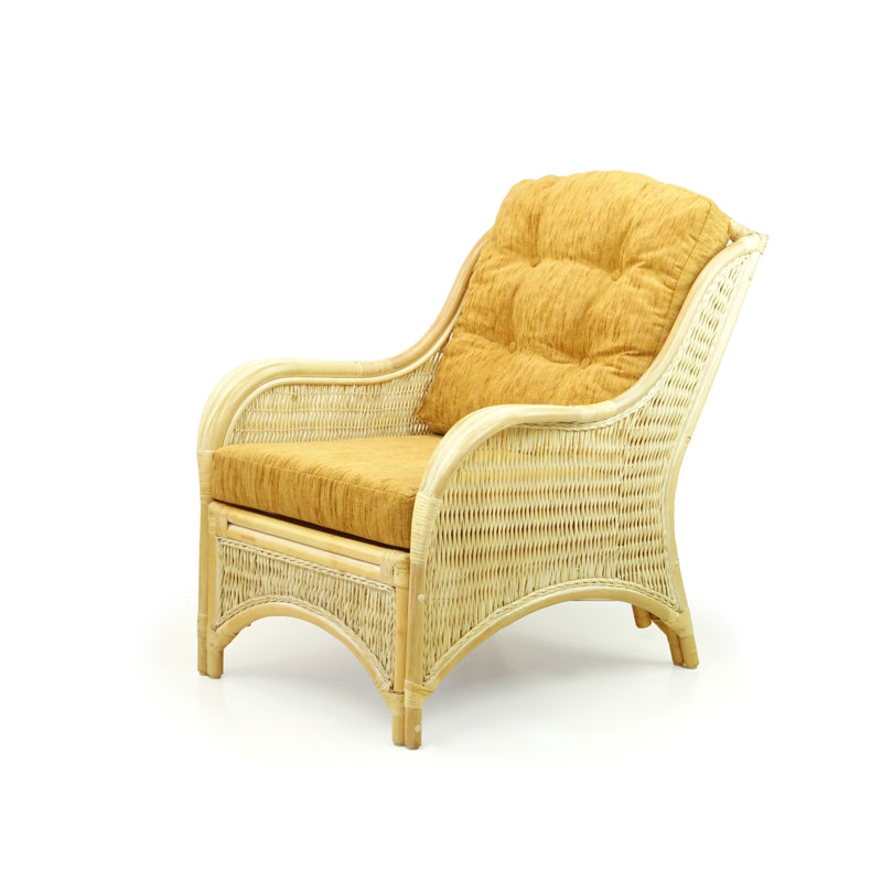Boba Upholstered Armchair, Light Brown Polypropylene/Olefin, Natural