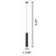 Luminaire suspendu cylindrique à 1 lumière DEL Chaniah-526243066-526188736