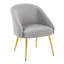Chaise avec accoudoirs en velours Sutton-1001593175