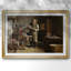 The Engraver (De graveur) - Henri de Braekeleer - reproduction encadrée avec passe-partout et verre - c. Fin du 19e siècle-39683407-39683404-39683410