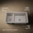 Iron/Tones Smart Divide 33 In. Top-/Undermount Double-Bowl Kitchen Sink