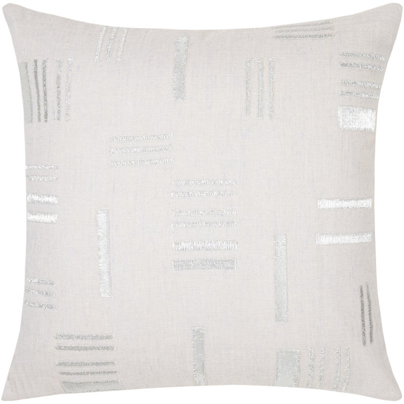 Embroidered Throw Pillow, 20" x 20", No Fill