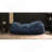 Marlin 6.5 Foot Suede Cylindrical Bean Bag, Midnight Blue