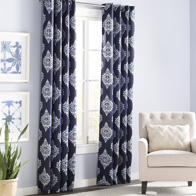Emma-Anne Room Darkening Curtain Pair, 52"W x 84"L, Sundress
