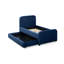 Lit gigogne Briella en velours bleu marine-1249589713