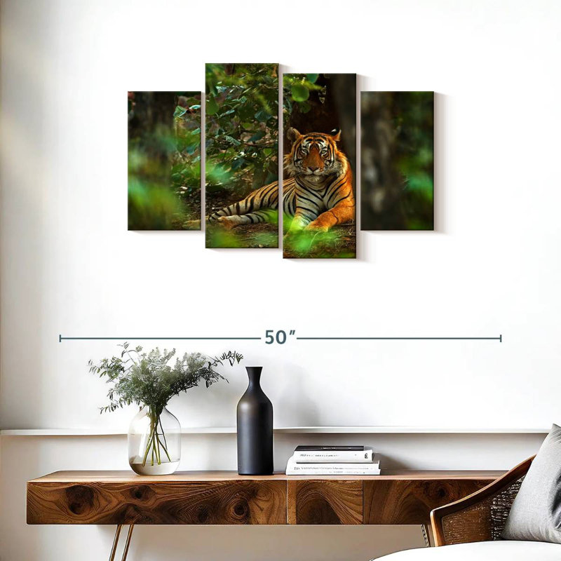 Brampt Indian Tiger, 22" H x 36" W