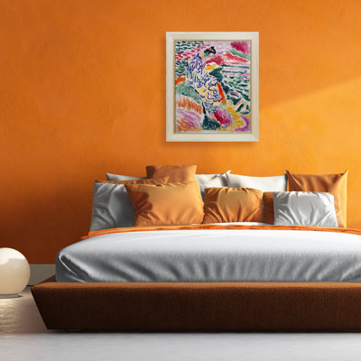 «Woman Beside the Water» par Henri Matisse - peinture sur toile à cadre flottant