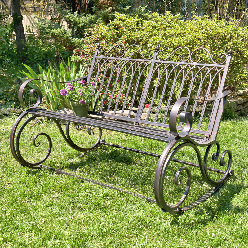Banc à bascule en métal Dominy, Bronze