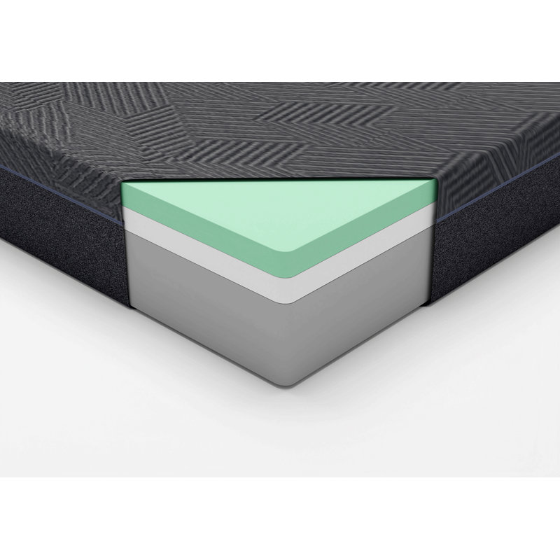 Green Tea Gel-Infused Memory Foam Mattress, Gray, Mattress In A Box, King