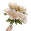 4 pièces de 6 branches de camomille, bouquet de fleurs artificielles à longue tige de 12,2 po, décoration de centre de table, convient pour les mariages, les familles, les fêtes, blanc-1673036380