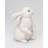 Rabbit With Pink Rose Figurine - Standing Up- 5"H