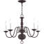 Lustre classique à 6 lumières de style bougie Benedetto-28328523-62820052