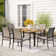 Sutiya 6 - Person Metal Patio Dining Set with Rectangular Table