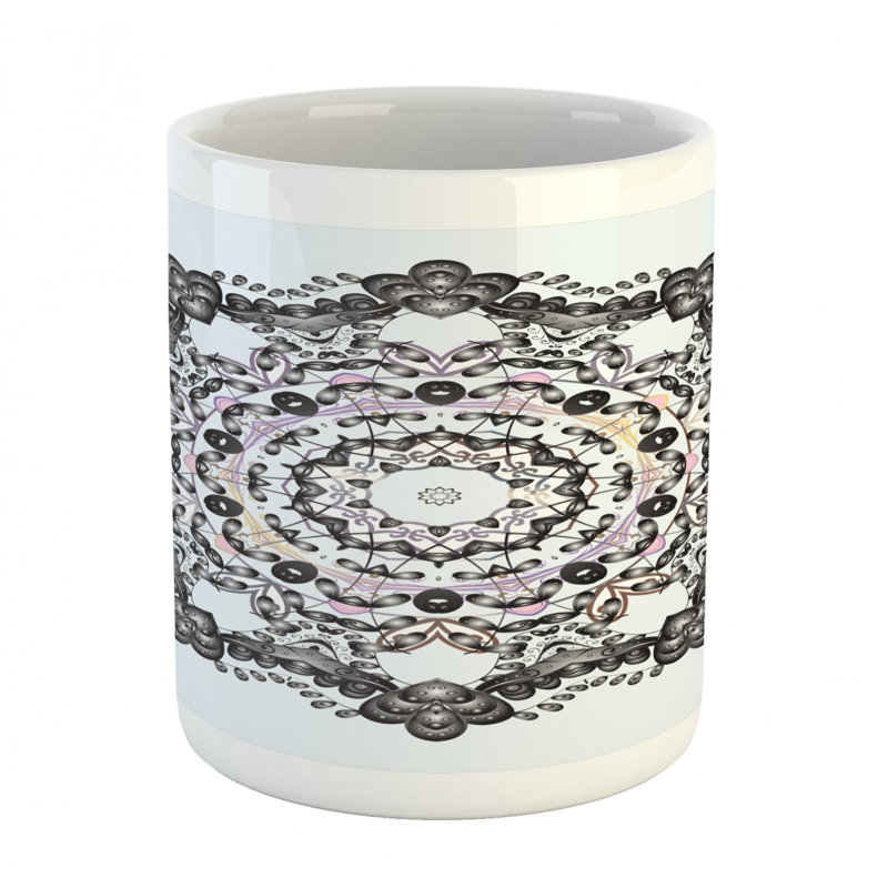 Grande tasse à café mandala