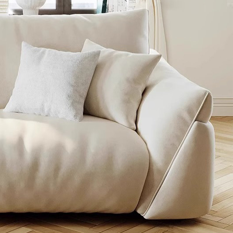 Canapé moderne simple de style crème, 4, H 31,49 po x l 122 po x P 38,58 po