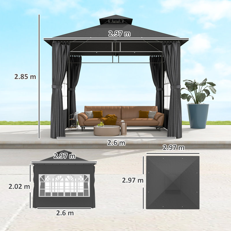 Gazebo, Dark Grey