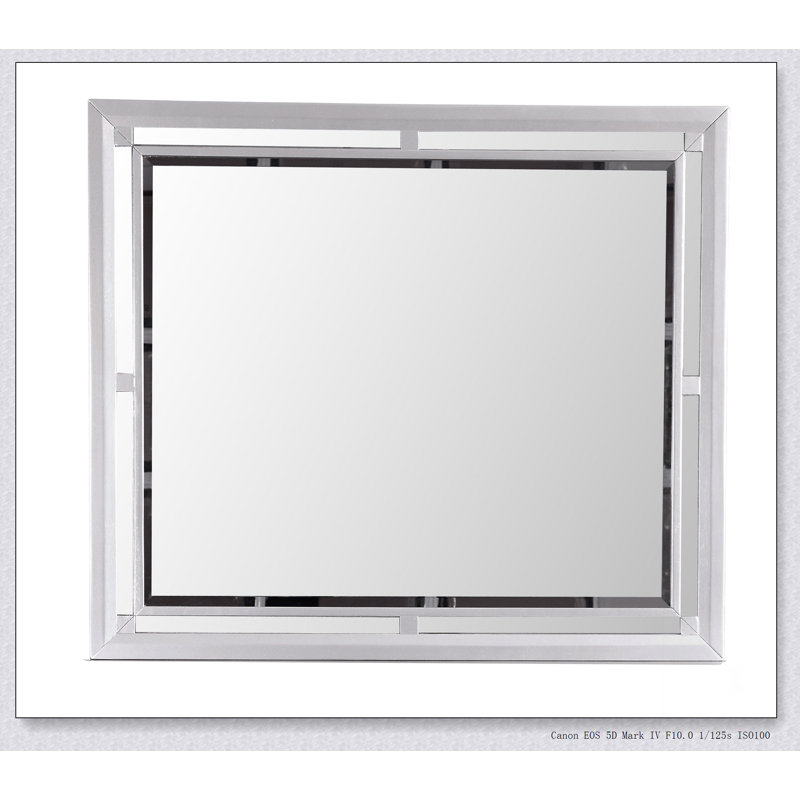 Miroir Glana Furniture Alana G6800-M, champagne argenté
