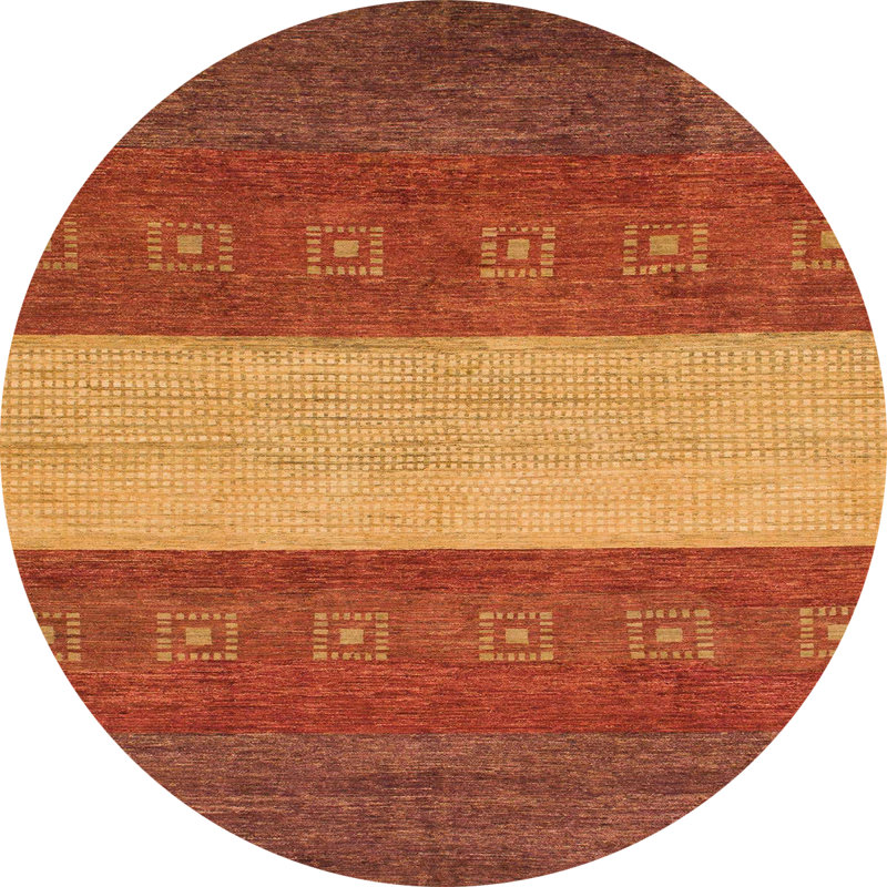 Abstract Indoor Rug, Round 6'