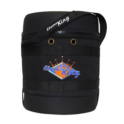 Flame King Gas Hauler for 3lb (0.8 gal Capacity) Propane Tank-Insulated Protective Carry Case