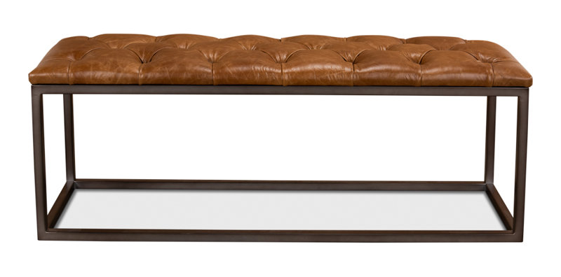 Cologne Leather Dining Bench