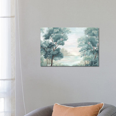 " Calm Forest River " by Eva Watts Painting Print