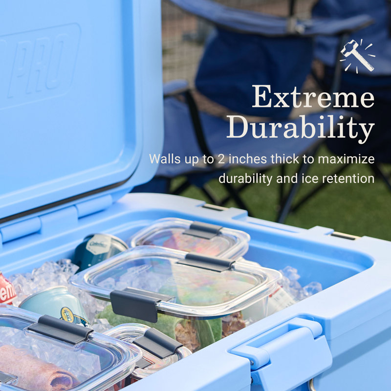 Coleman Pro 25-Quart Hard Cooler,, Blue Sky