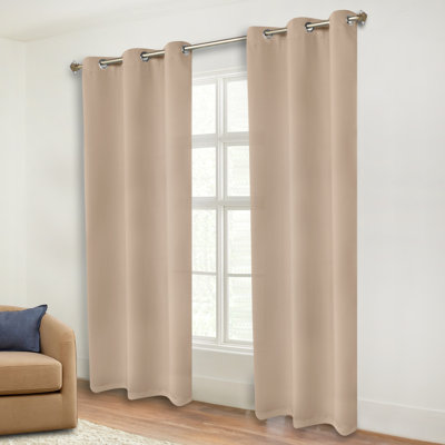 Paire de rideaux obscurcissant avec œillets Millendon