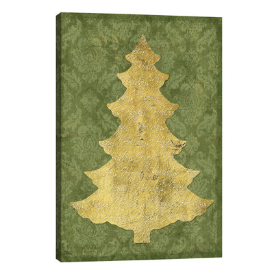 Tree Trimming I - Wrapped Canvas Print