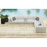 Ensemble modulaire Frida 7 pièces en oléfine beige avec oreillers