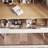 Makeup Vanity Desk with 3 Adjustable Lighted Mirror with solid wood table feet , Dressing Table Set with 4 drawers and 3 open shelves