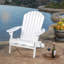 Chaise Adirondack au design rustique, bois d'acacia, lattes pliables et traditionnelles pour un confort extérieur