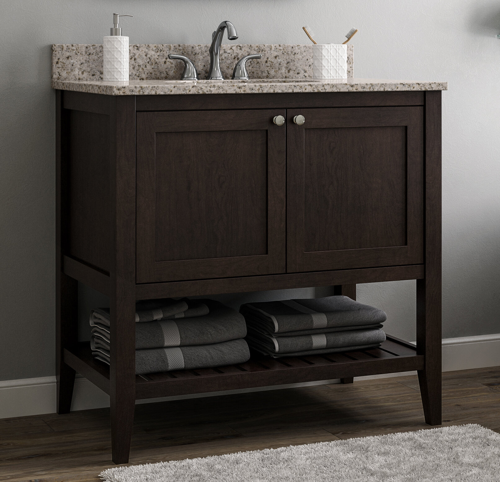 Beachcrest Home Manhattan Freestanding Bathroom Cabinet & Reviews