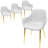 Matthew Leather Dining Chair, Modern Mid Century Accent Chair with Armrests and Iron Legs, Faux Leather Upholstered Kitchen Desk Chair for Dining Room, Living Room, Office Furniture-123223578-92166739