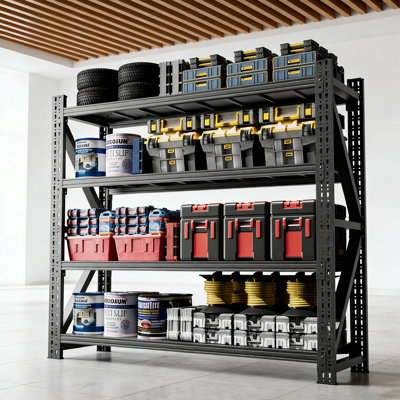 Heavy Duty Industrial Storage Rack with Adjustable Metal Shelves