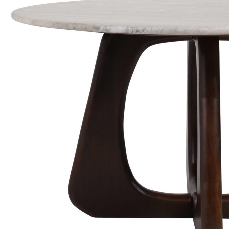 Sagebrook Home 30X17" Marble Top Cofee Table, Beige/Brown