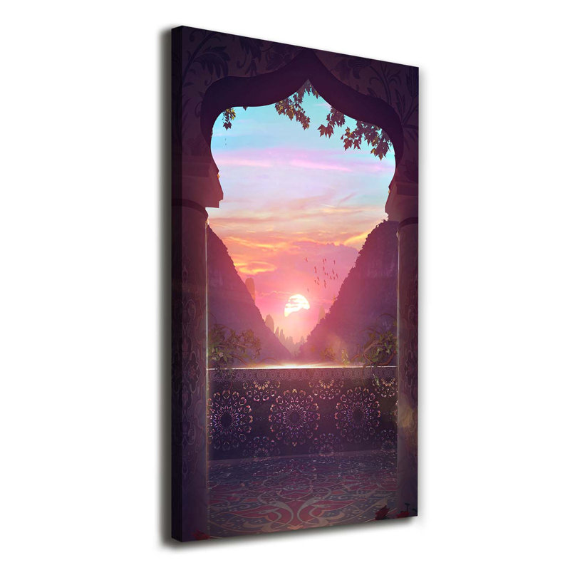 Architecture East - Wrapped Canvas Print