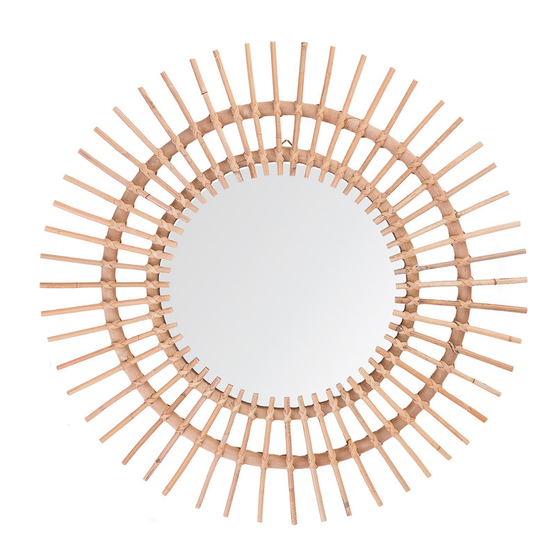 Christie Flat Wall Mirror, Beige