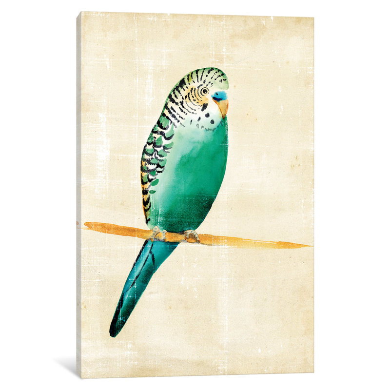 « ii », reproduction d’art sur toile Fanciful Birds, H 12 po x l 8 po x P 0,75 po, Toile tendue, Pas de tapis