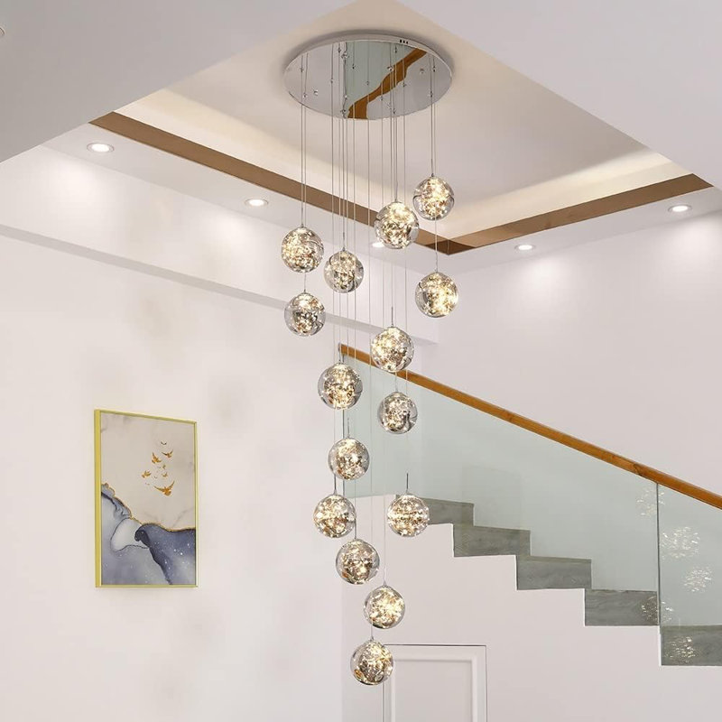 Frica 15 - Light Cluster Pendant, Gray