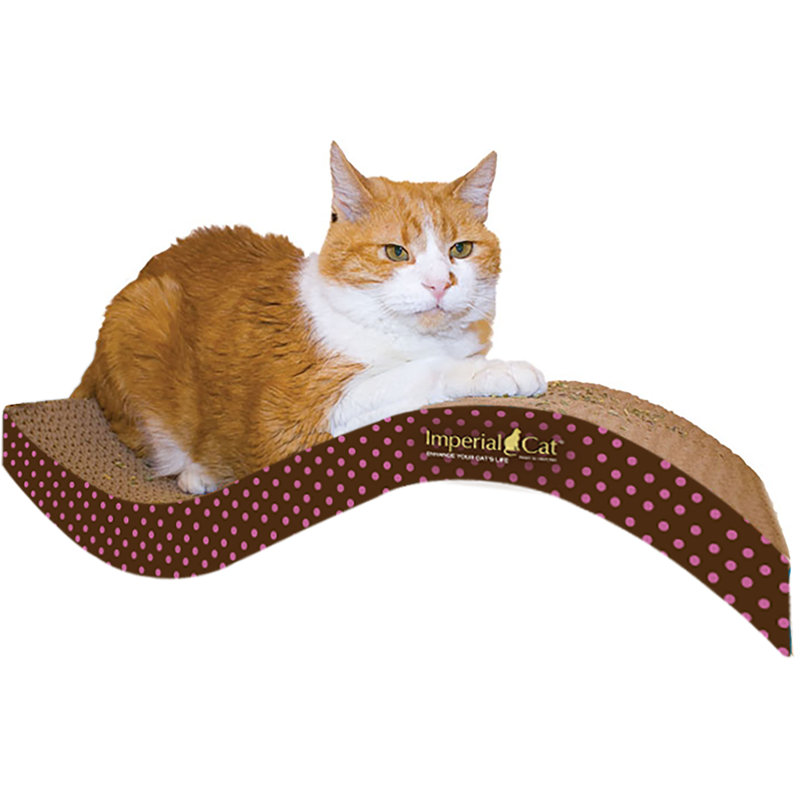 Kimberlin Scratching Post, Pink Polka Dot, Yes