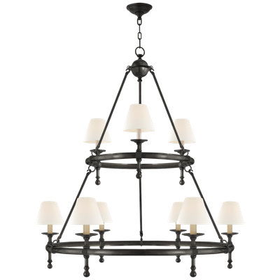 Chapman & Myers Classic Two-Tier Ring Chandelier