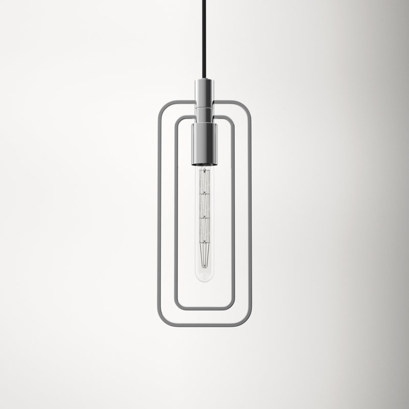 Jesper 1 - Light Unique/Statement Pendant, Polished Nickel