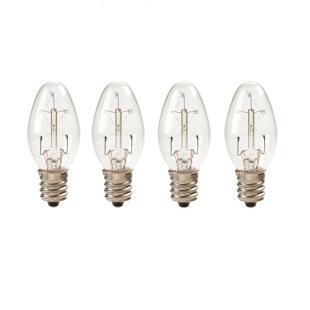 Cleveland Vintage Lighting Edison style E12 base veilleuses (Ensemble de 4)