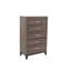Grande commode simple en chêne gris rustique