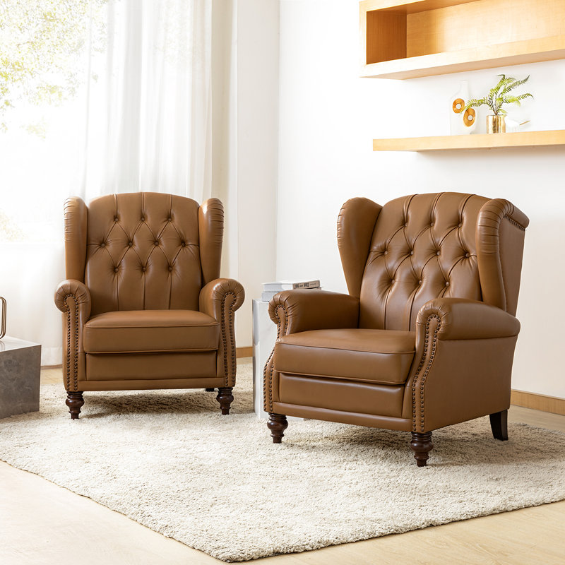 Amyri Upholstered Accent Chair, Camel