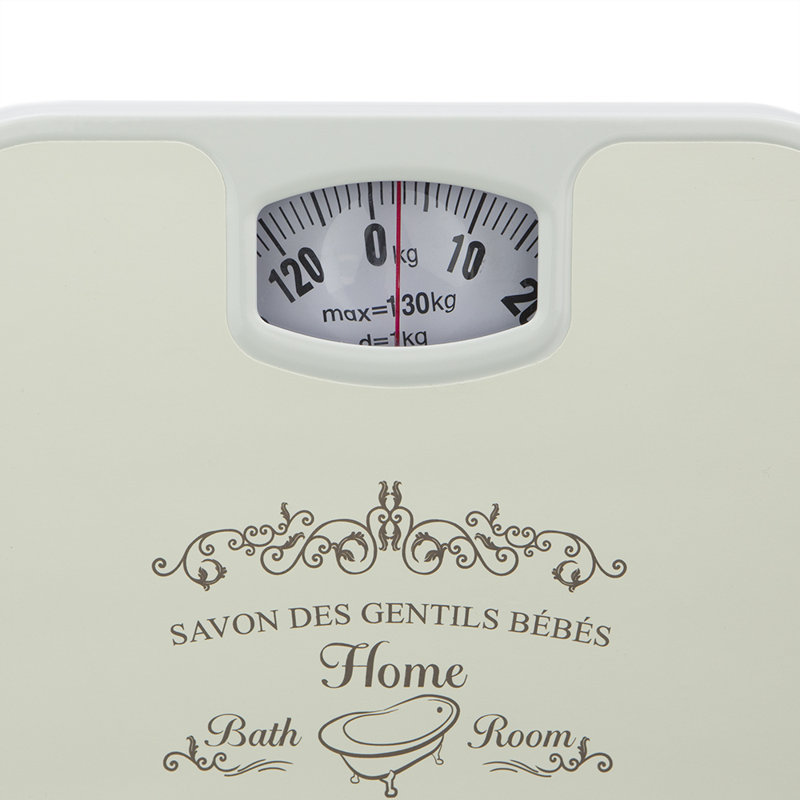 Ophelia & Co. Coalville Glass Bathroom Scale, Beige